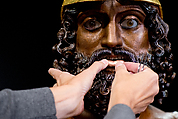 Reconstruction of bronze Riace Warrior A, Vinzenz Brinkmann, Bronze cast