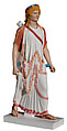 Reconstruction of a marble statue of the goddess Artemis from Pompeii, Variant A, Vinzenz Brinkmann, plaster cast, natural pigments in egg tempera