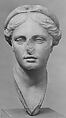 Marble head of a woman, perhaps a queen, Marble, Island, Roman