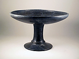 Plate, stemmed, Terracotta, East Greek, Lydian