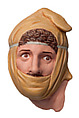 Reconstruction process: Color variant 2 of the head of a Persian warrior lifting his shield by Jorun Ruppel (2012). Image University of Göttingen Reconstruction of one side of the so-called Alexander Sarcophagus, with a battle between Greeks and Persians Variant A, Vinzenz Brinkmann, Synthetic material, natural pigments in egg tempera