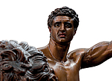 Reconstruction of the bronze statue from the Quirinal in Rome of the so-called Terme Ruler, Vinzenz Brinkmann, Bronze cast