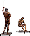 Reconstruction of the bronze statue from the Quirinal in Rome of the so-called Terme Ruler, Vinzenz Brinkmann, Bronze cast