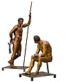 Reconstruction of the bronze statue from the Quirinal in Rome of the so-called Terme Boxer, Vinzenz Brinkmann, Bronze cast