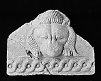 Terracotta antefix with lion's head, Terracotta, East Greek