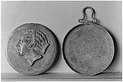 Bronze box mirror, Bronze, Greek