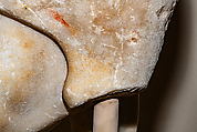 Reconstruction of a marble finial in the form of a sphinx, Vinzenz Brinkmann, Cast from polymethyl metacrylate, natural pigments in egg tempera, gold foil, and copper