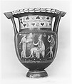 Terracotta column-krater (mixing bowl), Rodin Painter, Terracotta, Greek, South Italian, Apulian