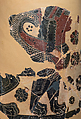 Reconstruction of a marble finial in the form of a sphinx, Vinzenz Brinkmann, Cast from polymethyl metacrylate, natural pigments in egg tempera, gold foil, and copper