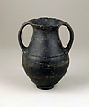 Amphora, miniature, Terracotta, Etruscan