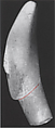 Marble head from the figure of a woman, Marble, Cycladic