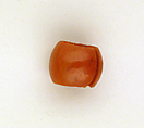 Pair of red jasper earrings, Carnelian, Egyptian