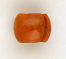 Earring, slit, Carnelian, Egyptian