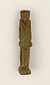 Faience amulet of an animal-headed god, Faience, Egyptian