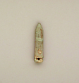 Faience wadj papyrus column, Faience, Egyptian