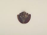 Faience aegis pectoral with lion (?) head, Faience, Egyptian