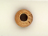 Bead, inscribed "Sa-ra", Clay, glazed
