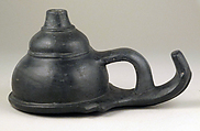 Strainer with funnel, Terracotta, Etruscan