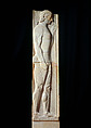 Reconstruction of the marble funerary  stele of Aristion, Variant B, Vinzenz Brinkmann, plaster cast, natural pigments in egg tempera