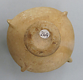 Marble vase with high foot and lug handles, Marble, Cycladic