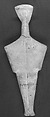Marble female figure, Marble, Cycladic