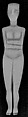 Marble female figure, Marble, Cycladic