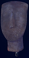 Marble head of a figure, Marble, Cycladic