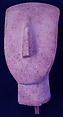 Marble head of a figure, Marble, Cycladic
