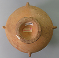 Marble vase with high foot and lug handles, Marble, Cycladic