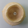 Marble vase with high foot and lug handles, Marble, Cycladic