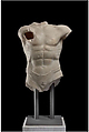 Reconstruction of the so-called Cuirass-Torso from the Athenian Acropolis, Variant B, Vinzenz Brinkmann, Plaster cast, natural pigments in egg tempera, gold foil