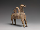 Terracotta rhyton (libation vessel) in the form of a horse, Terracotta, Cypriot