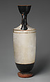 Terracotta lekythos (oil flask), Attributed to the Bosanquet Painter, Terracotta, Greek, Attic