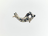 Glass pendant in the form of a dolphin, Glass, Roman