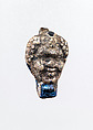 Glass pendant  in the shape of a Black African's head, Glass, Greek, Eastern Mediterranean