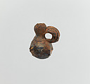 Glass pendant in the form of a miniature jug or gourd, Glass, Roman