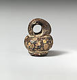 Glass pendant in the form of a miniature jar, Glass, Roman