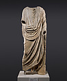 Marble statue of a togatus (man wearing a toga), Marble, Roman