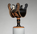Terracotta stand, Terracotta, Greek, Attic