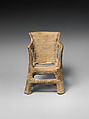 Throne and figure, Terracotta