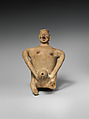 Throne and figure, Terracotta