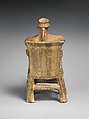 Throne and figure, Terracotta
