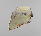 Glass cage cup fragment, Glass, dichroic, Roman