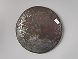 Bronze mirror with traces of gilding, Bronze, Gold, Roman