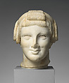 Marble head of Apollo, Marble, Roman