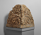Marble acroterion with acanthus scrolls, Marble, Roman