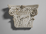 Marble pilaster capital, Marble, Roman