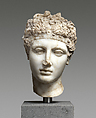 Marble head of an athlete, Marble, Roman