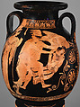 Terracotta pelike (jar), Attributed to Polygnotos, Terracotta, Greek, Attic