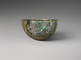 Mosaic gold-glass hemispherical bowl, Glass, Greek